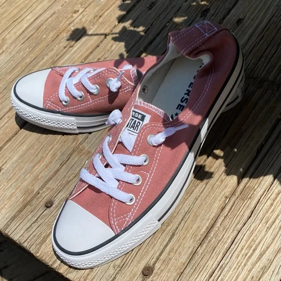 BRAND NEW Converse All Stars. Peachy pink. Slip on. Size 8.5 Canvas. - Picture 3 of 6